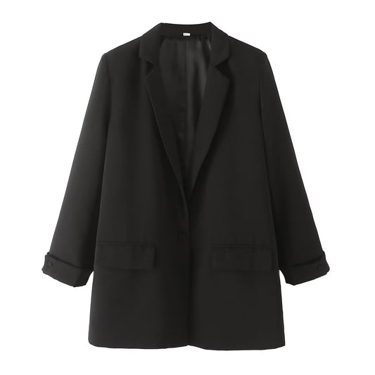 Women Clothing Design Sleeve Fashionable Casual Blazer