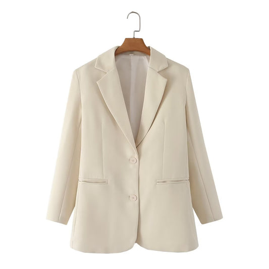 Women Autumn Loose Slimming French Straight Blazer