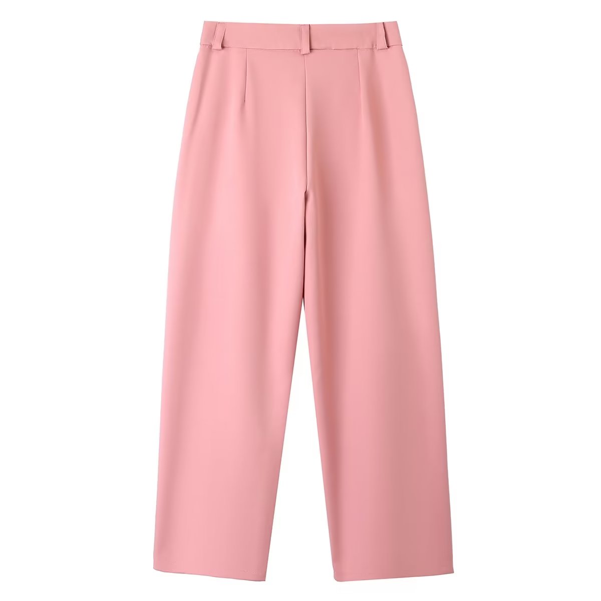 Spring Summer Women Solid Color Work Pant