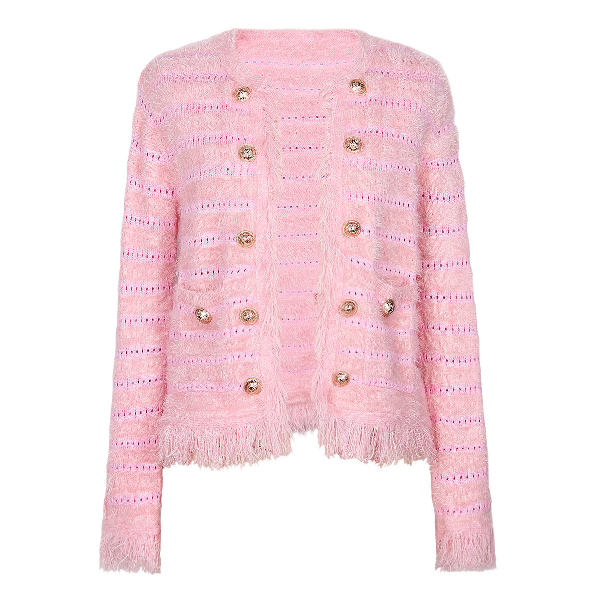 Spring Quality Knitwear Long Sleeve Top Classic Sweater Cardigan Coat Women