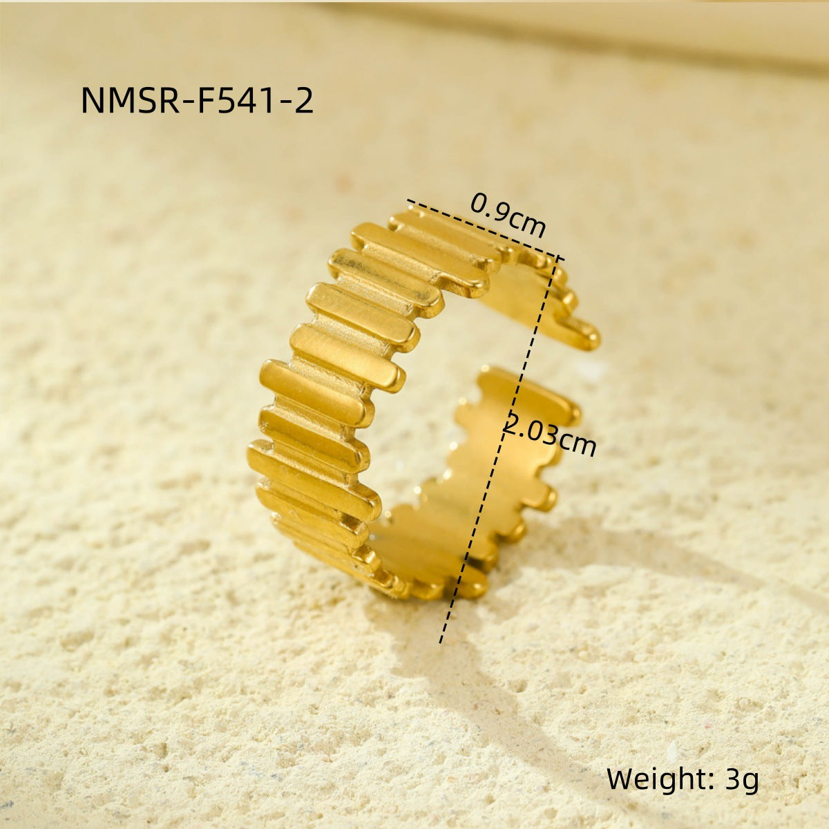 Stainless Steel Open Ring Multi Layer Geometric Abstract Hollow Out Cutout All Match Earrings Accessories l