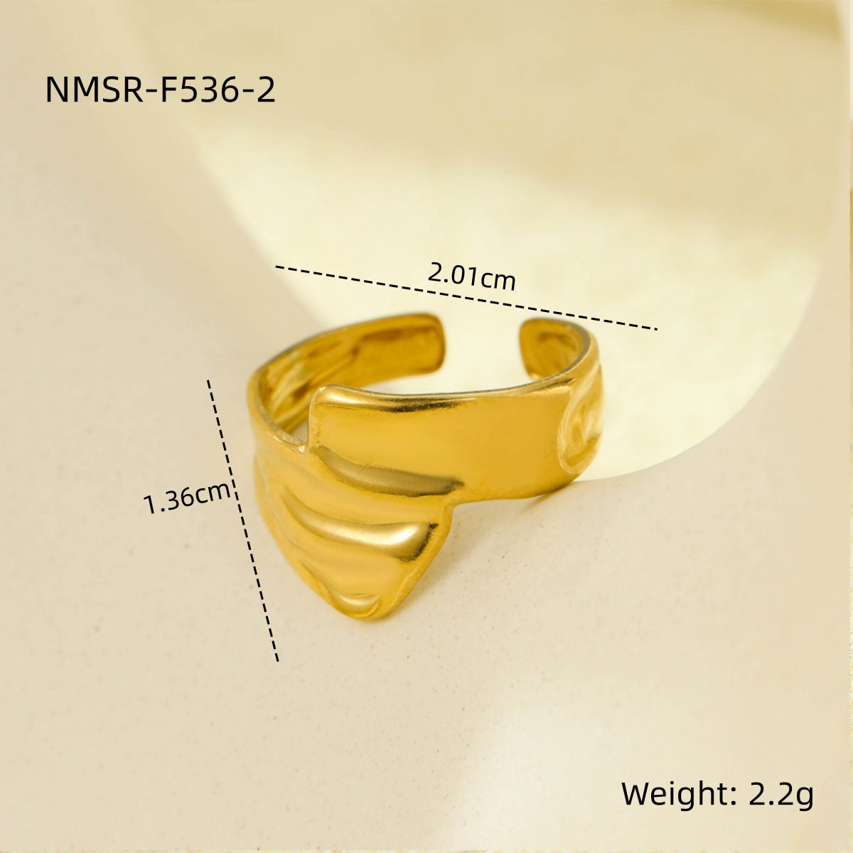 Stainless Steel Open Ring Multi Layer Geometric Abstract Hollow Out Cutout All Match Earrings Accessories l