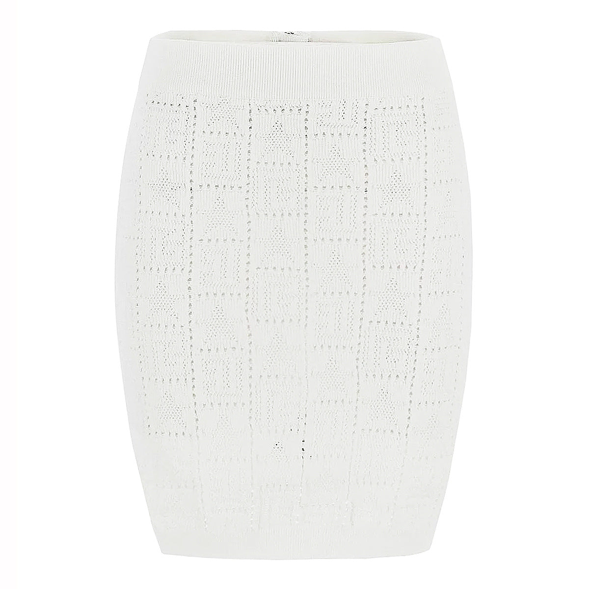 Summer Women Classic Knitted Skirt Simple Internet Celebrity Popular All Matching Woolen Skirt