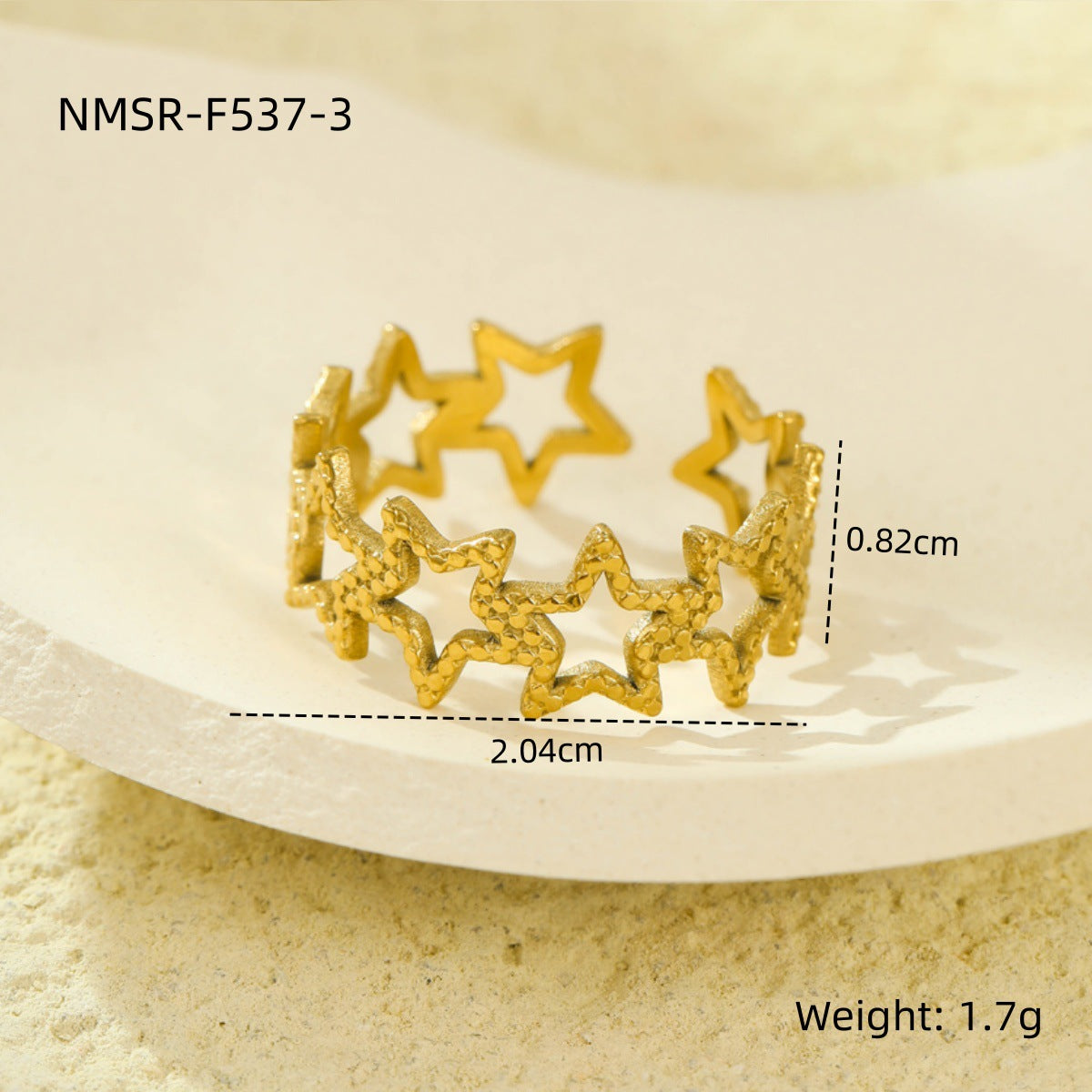 Stainless Steel Open Ring Multi Layer Geometric Abstract Hollow Out Cutout All Match Earrings Accessories l
