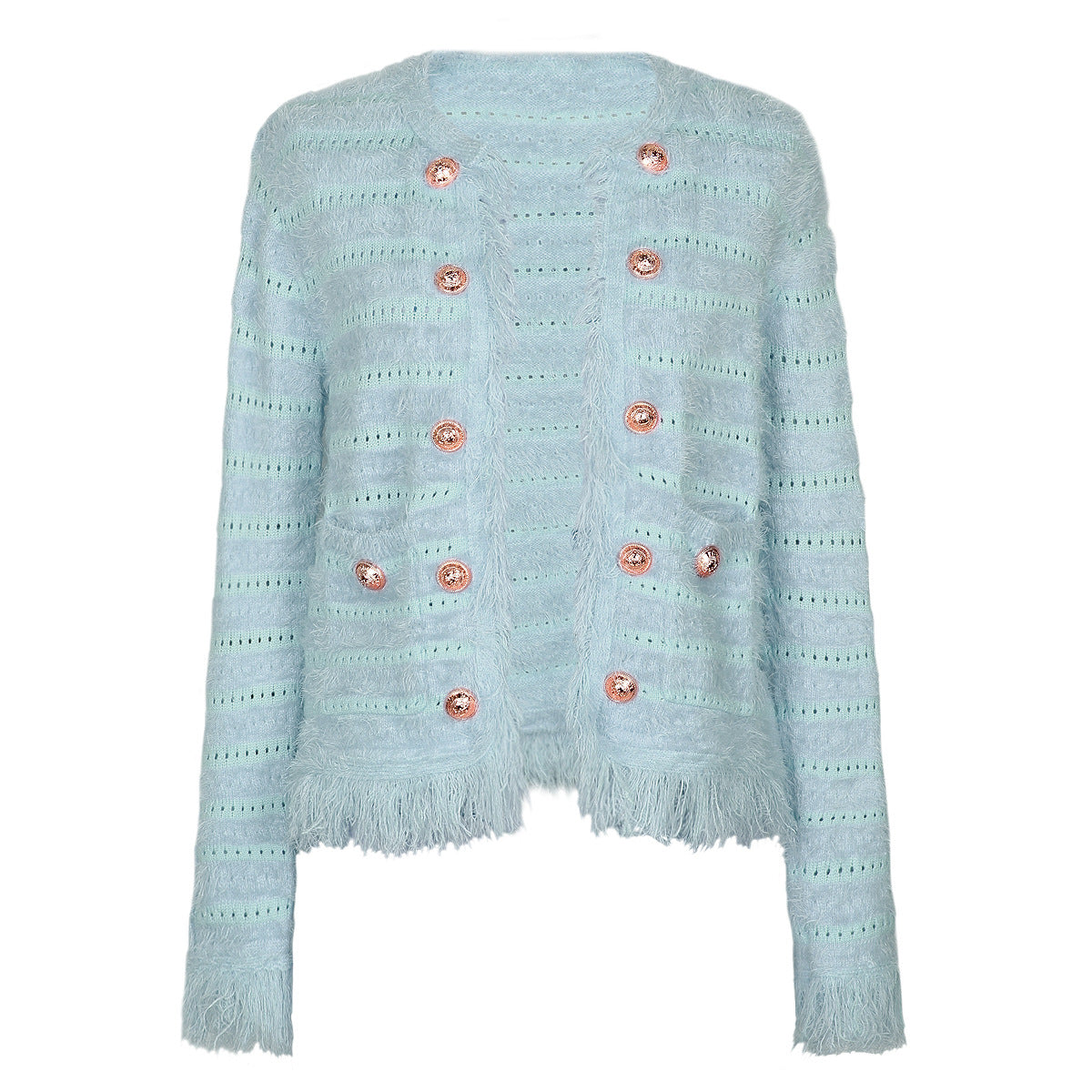 Spring Quality Knitwear Long Sleeve Top Classic Sweater Cardigan Coat Women
