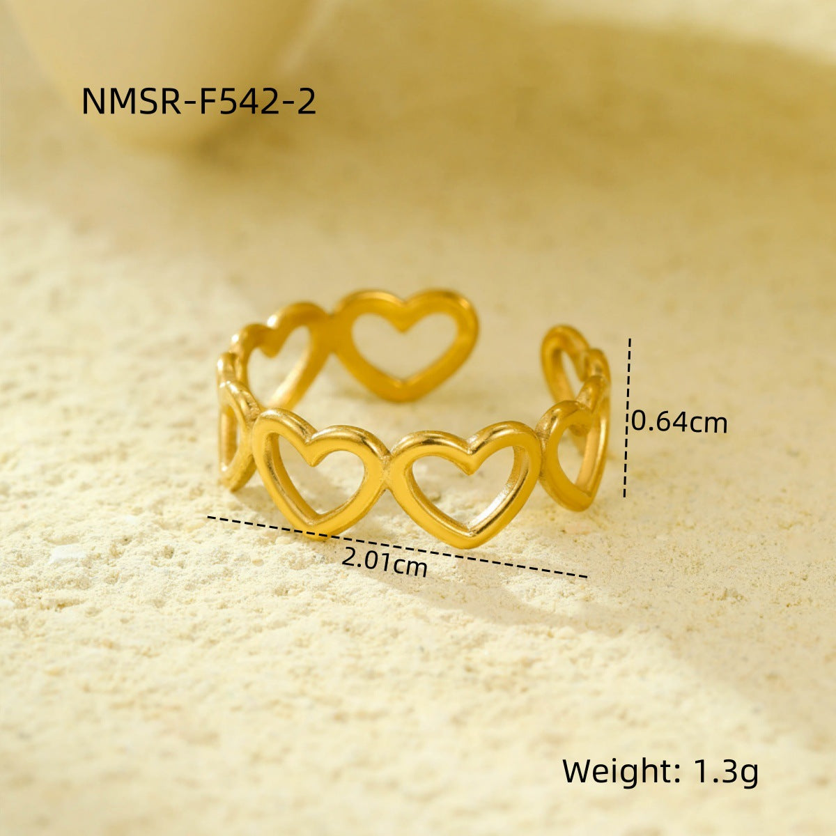 Stainless Steel Open Ring Multi Layer Geometric Abstract Hollow Out Cutout All Match Earrings Accessories l