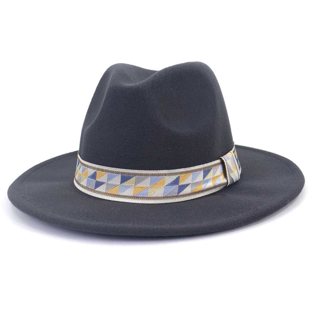 [Minimum order quantity is 2 pieces]Ethnic Woolen Hat Autumn Winter British Men Women Woolen Hat
