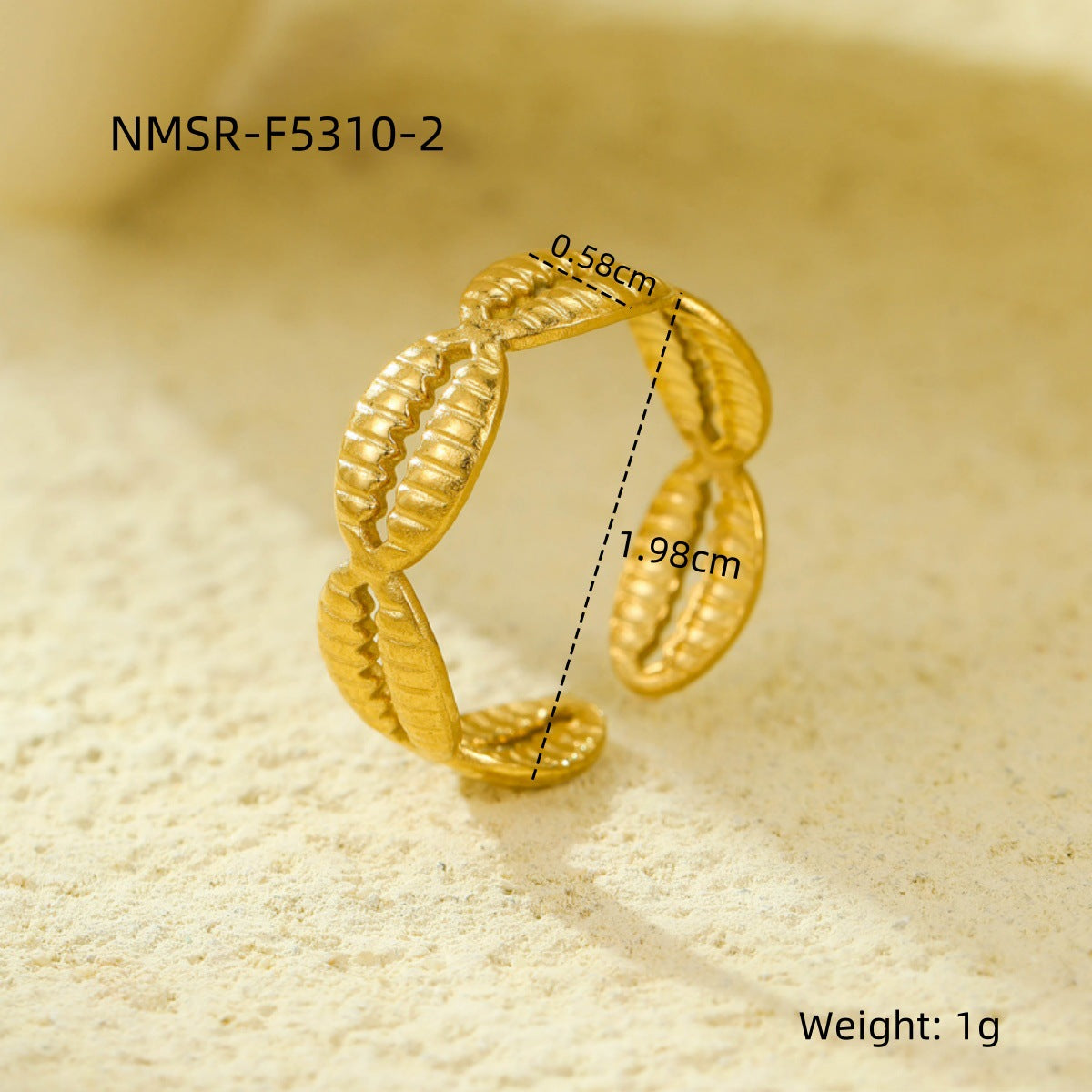 Stainless Steel Open Ring Multi Layer Geometric Abstract Hollow Out Cutout All Match Earrings Accessories l