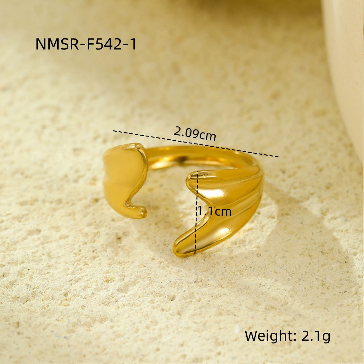 Stainless Steel Open Ring Multi Layer Geometric Abstract Hollow Out Cutout All Match Earrings Accessories l