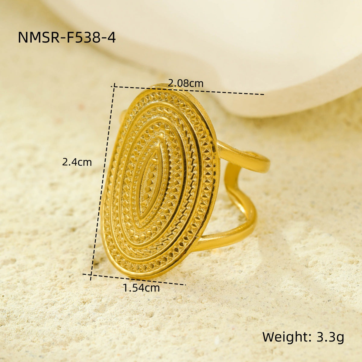 Stainless Steel Open Ring Multi Layer Geometric Abstract Hollow Out Cutout All Match Earrings Accessories l