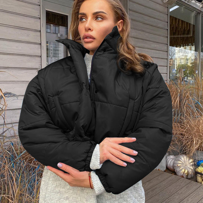 Casual Long Sleeved Vest Coat Cotton Women Clothing Summer Cotton Padded Coat Women